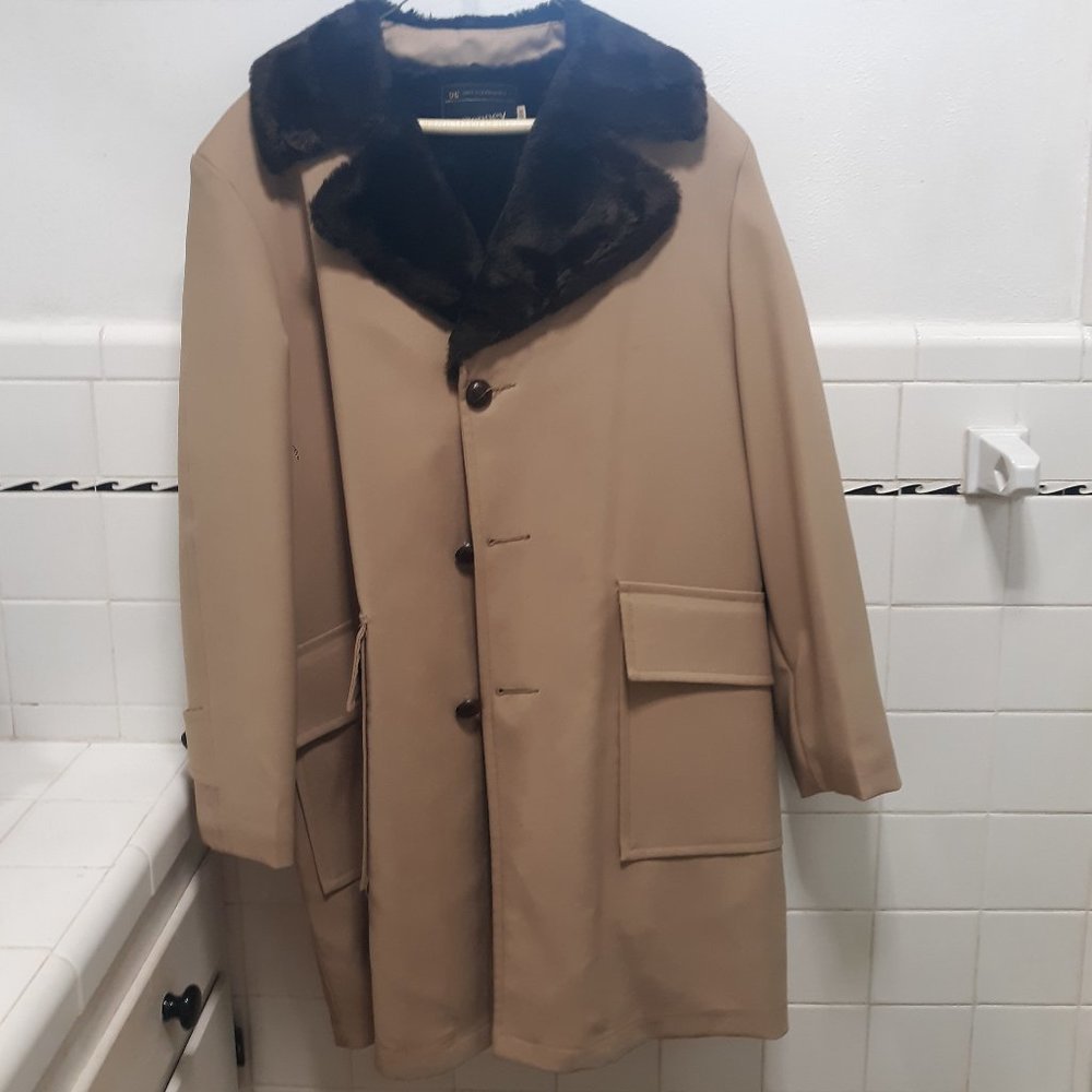 Vintage faux fur lined coat